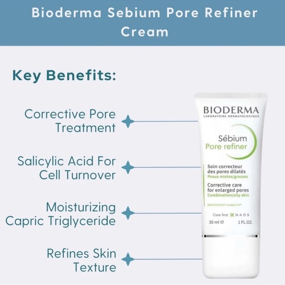 Bioderma NEW Sebium Pore Refiner 1 fl oz30 ml. Acne & Blemish Treatment Exp 3/26 - Picture 3 of 7
